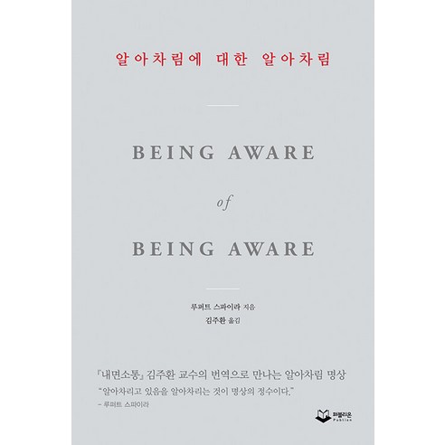 [퍼블리온]알아차림에 대한 알아차림 : 『내면소통』김주환 교수의 번역으로 만나는 알아차림 명상, 퍼블리온, 루퍼트 스파이라