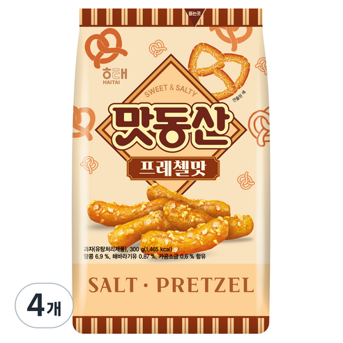 맛동산 프레첼맛, 4개, 300g