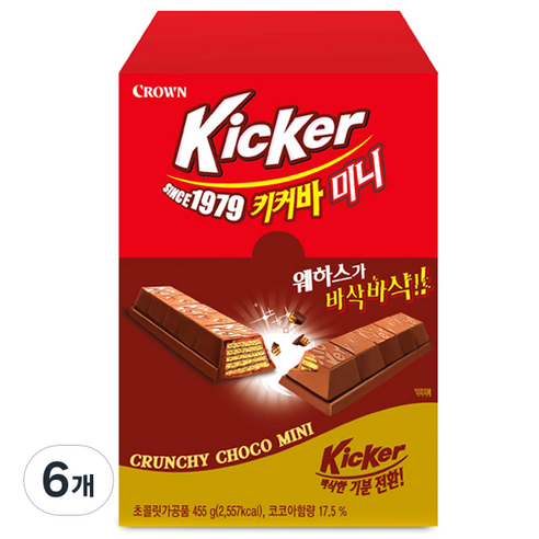 크라운 키커바 미니 케이스, 455g, 6개