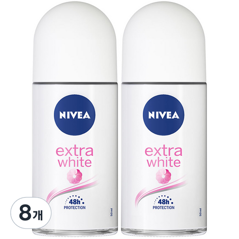 니베아 데오드라트 롤온 엑스트라 브라이트, 50ml, 8개