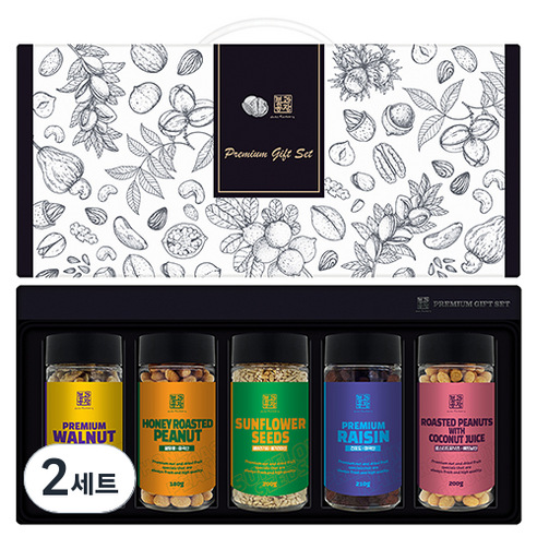 견과공장 프리미엄 견과류 5종 선물세트 스페셜 1호, 2세트