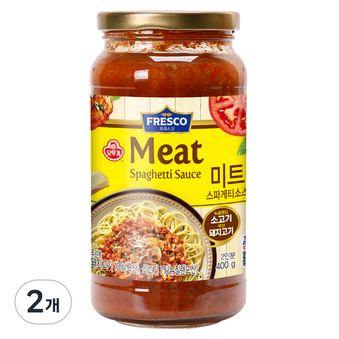 오뚜기프레스코 미트 스파게티소스, 400g, 2개