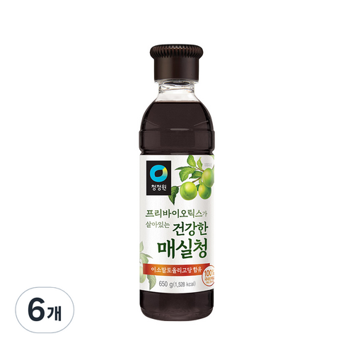 청정원 매실청, 6개, 650g