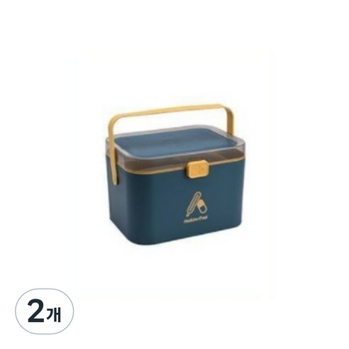 오손 의약품 상자 블루, 2개