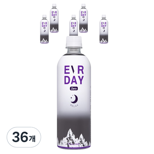 에버데이 제로 릴렉스 이온음료, 500ml, 36개