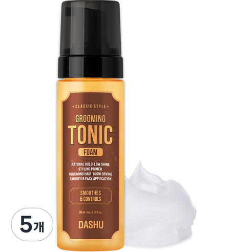 다슈 클래식 스타일 그루밍 토닉 폼 헤어왁스, 200ml, 5개