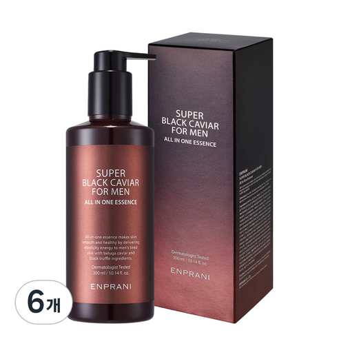엔프라니 수퍼 블랙 캐비어 포맨 에센스 올인원, 300ml, 6개