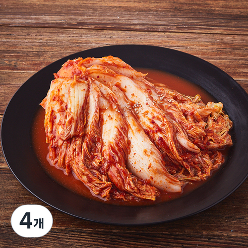 모산김치 갓담근 매운 실비 포기김치, 1kg, 4개