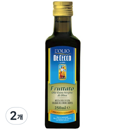 데체코 플루타토 엑스트라 버진 올리브오일, 250ml, 2개