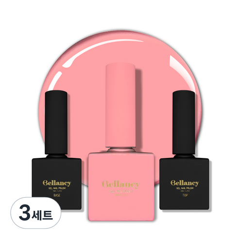 벨랑시 젤네일 3종세트, 3세트, 벨랑시 베이스 10ml+SN-12 라이트 핑크 10ml+벨랑시 탑 10ml