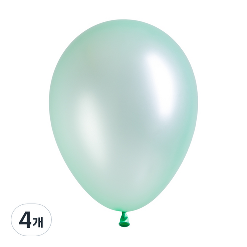 셈퍼텍스 풍선 13cm 100p, 펄라이트그린(430), 4개