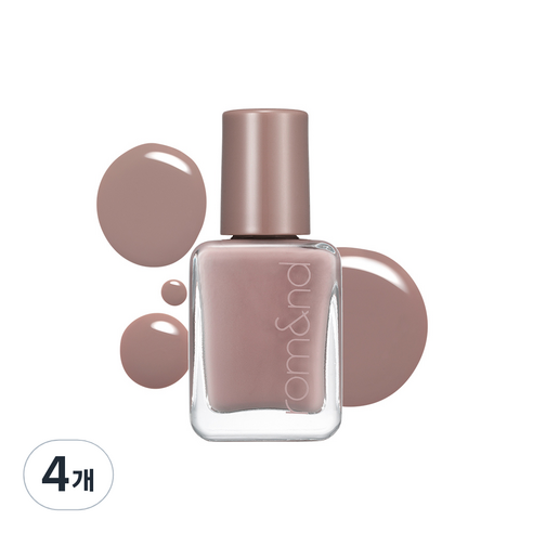 롬앤 무드 페블 네일 컬러 매니큐어 7ml, 07 모브 샌드, 7g, 4개
