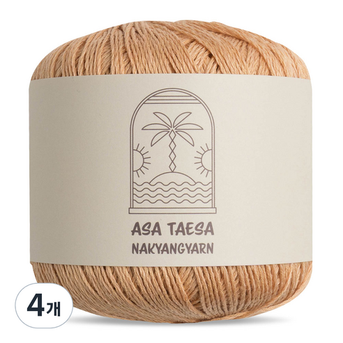 니뜨 아사태사 실: 애프리콧 색상으로 완성하는 섬세한 뜨개 작품 아사태사