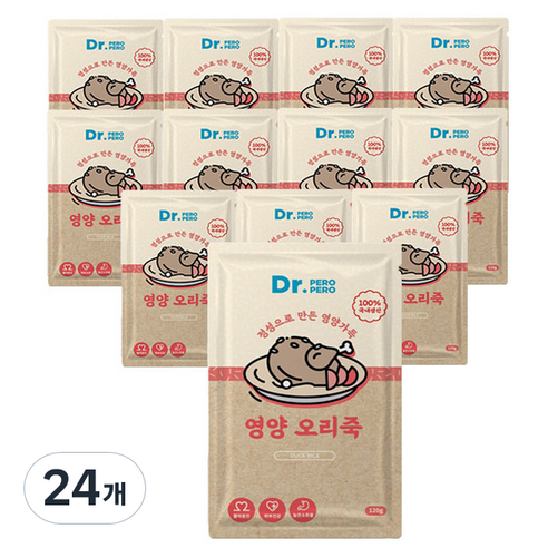 닥터페로 영양 오리죽 120g, 오리, 24개