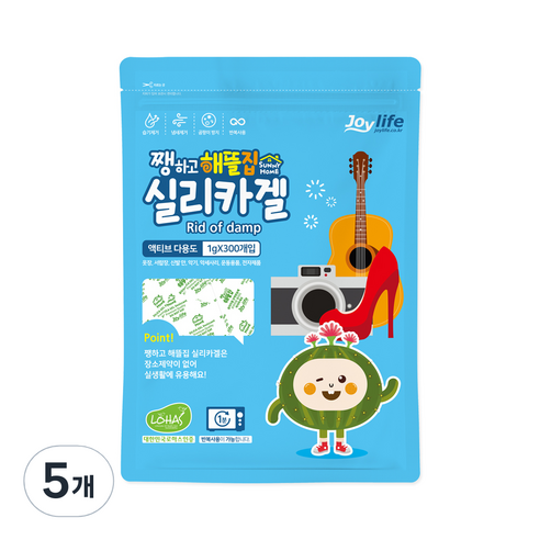 쨍하고해뜰집 실리카겔 액티브다용도 습기제거제 종이 300p, 300g, 2개