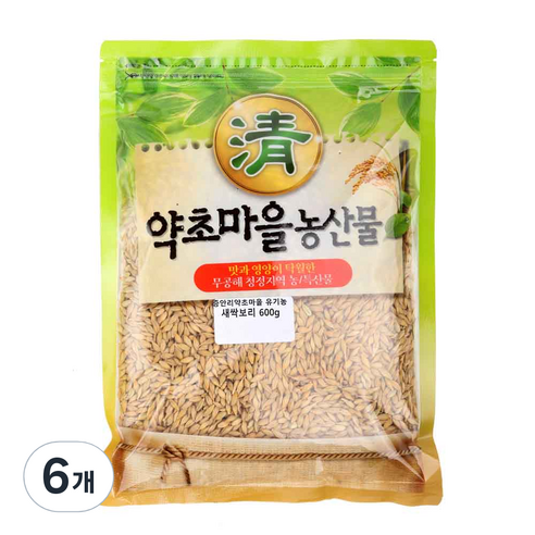 증안리약초마을 유기농 새싹보리, 600g, 6개