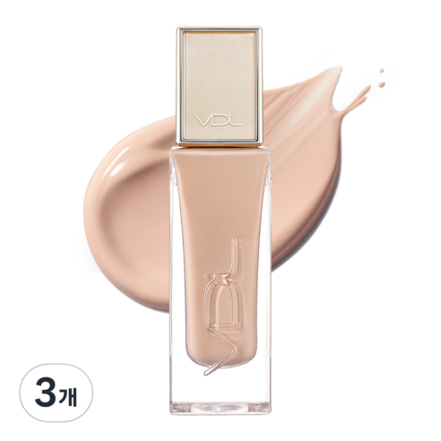브이디엘 퍼펙팅 글로우 새틴 파운데이션 30ml, A03, 3개