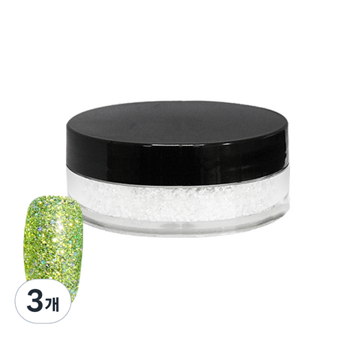 네일스케치 보석 글리터 15g, 17 페리도트, 3개