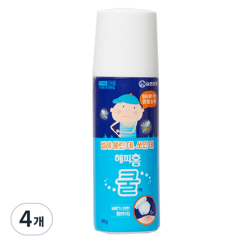 해피홈 쿨액 살균제, 80g, 4개