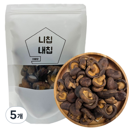 니칩내칩 통 표고버섯칩, 100g, 5개