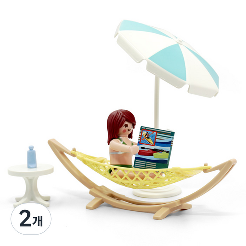 플레이모빌 해먹과 피서객 71428, 2개
