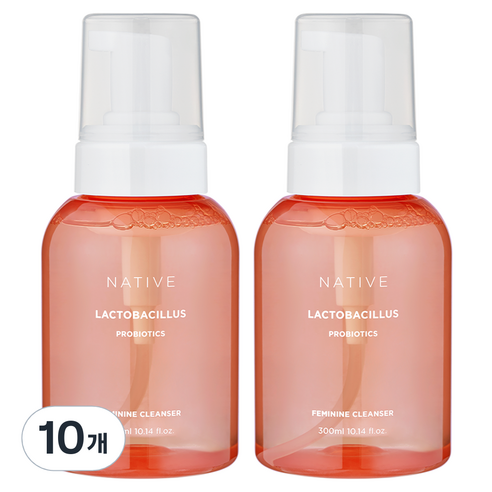 아브카 네이티브 유산균 락토케어 약산성 여성청결제, 300ml, 10개