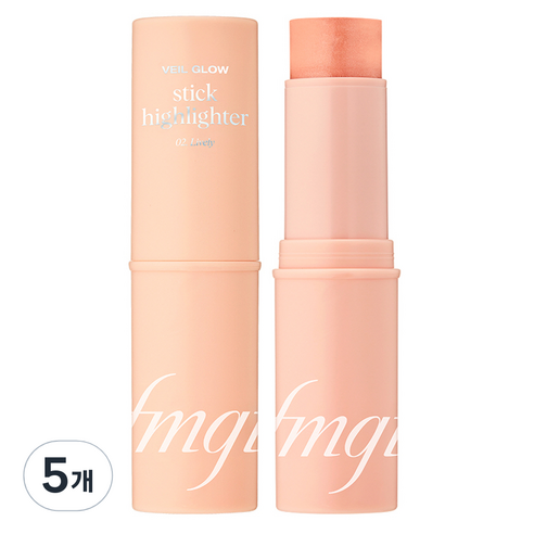 더페이스샵 에프엠지티 베일글로우 스틱 하이라이터 10g, 02 라이블리, 5개