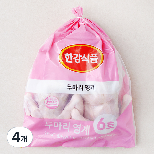 한강식품 두마리 영계 (냉장), 1.1kg, 4개