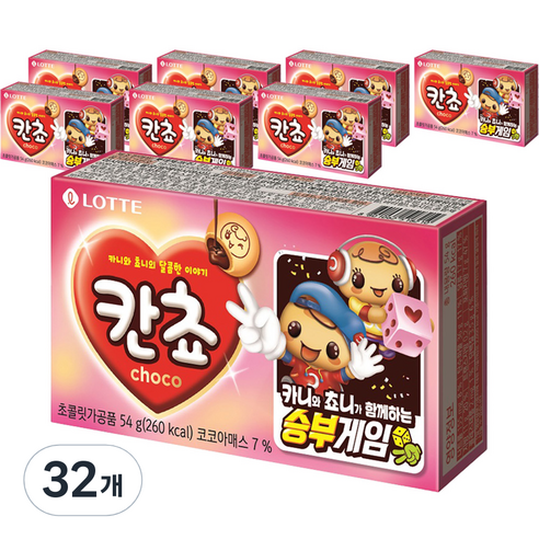 롯데제과 칸쵸 과자, 54g, 32개