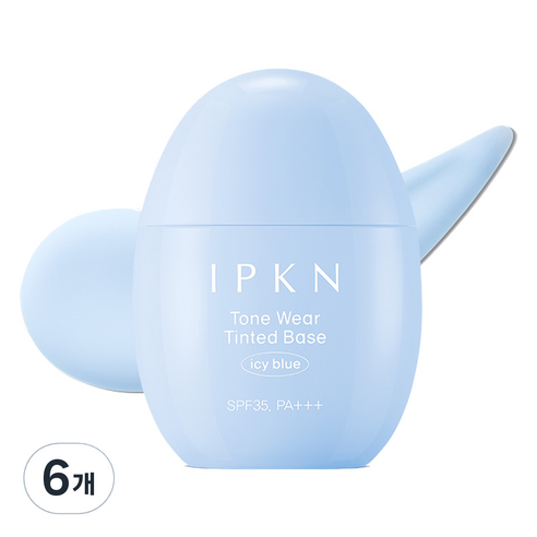 입큰 톤 웨어 틴티드 베이스 40ml, 6개, 아이시 블루