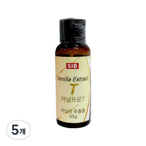 SIB선인 바닐프로T 베이킹재료, 50g, 5개