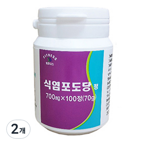 휘트니스팜 식염포도당정, 2개, 100정