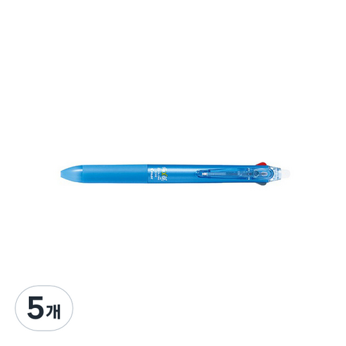 파이롯트 프릭션 2색 2C 볼펜 0.38mm, 라이트블루, 5개