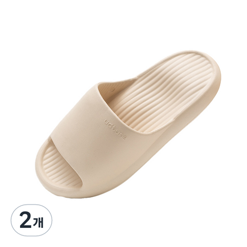 마사지 지압 슬리퍼 230mm, 2개, 아이보리