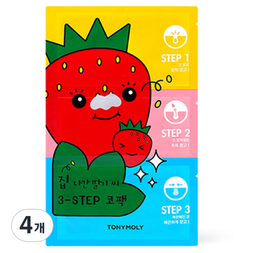 토니모리 집나간 딸기씨 3-STEP 코팩, 1개입, 1개