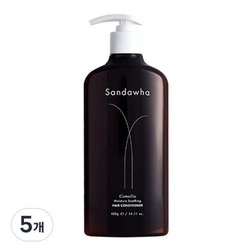 산다화 카멜리아 모이스춰 수딩 헤어 컨디셔너, 400g, 5개