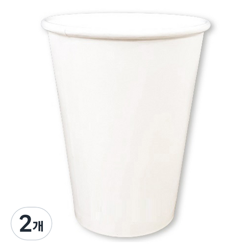 생활을그리다 종이컵 무인쇄 360ml, 2개, 50개입
