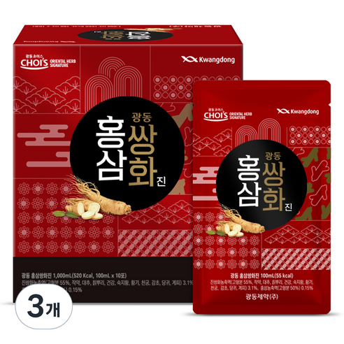 광동 홍삼쌍화, 100ml, 30개