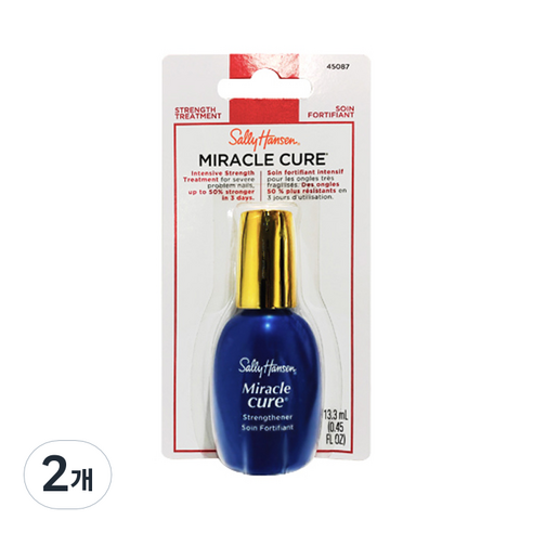 샐리한센 미라클 큐어 손톱 강화제, 13.3ml, 2개