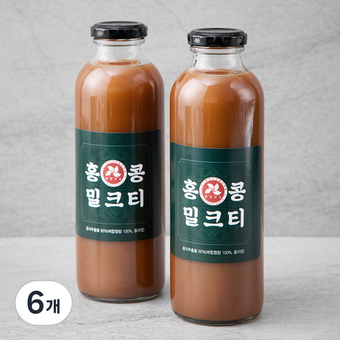 틸리셔스 홍콩 밀크티 베이스, 500ml, 6개