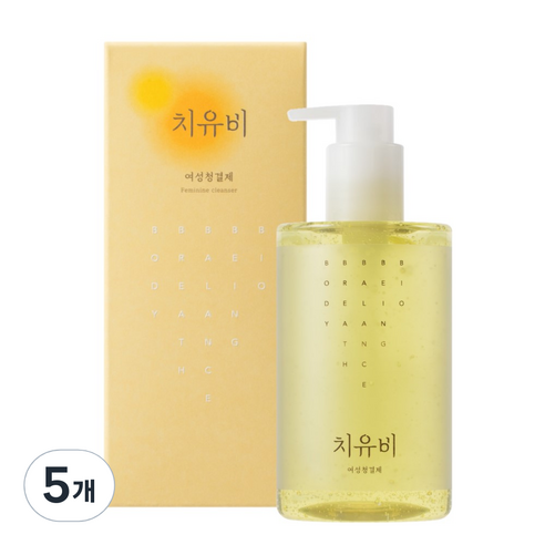 치유비 여성청결제 데일리, 5개, 300ml