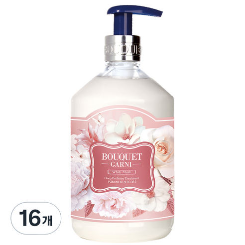 부케가르니 딥퍼퓸 트리트먼트 화이트머스크, 500ml, 16개