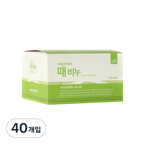 에버미라클 EM 발효 식물성 때비누, 100g, 4개