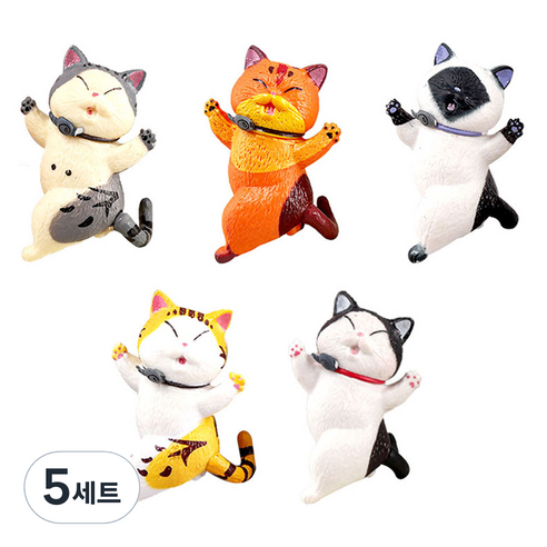 월드크린 춤추는 고양이 피규어 B타입 세트, 5세트