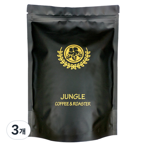 정글커피앤로스터 에티오피아 예가체프 G2 원두 커피, 커피메이커, 500g, 3개