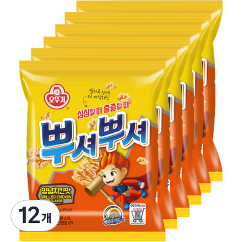 뿌셔뿌셔 양념치킨맛, 12개, 90g