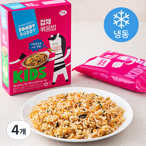 푸디버디 잡채 볶음밥 2입 (냉동), 180g, 4개