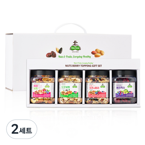 넛츠팜 넛츠베리 토핑 4종 선물세트 1600g, 2세트