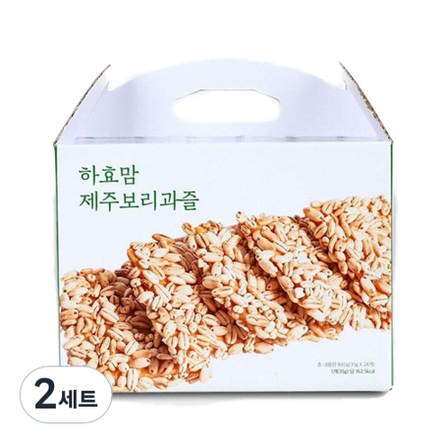 하효맘 제주 보리과즐 선물세트, 2세트, 840g