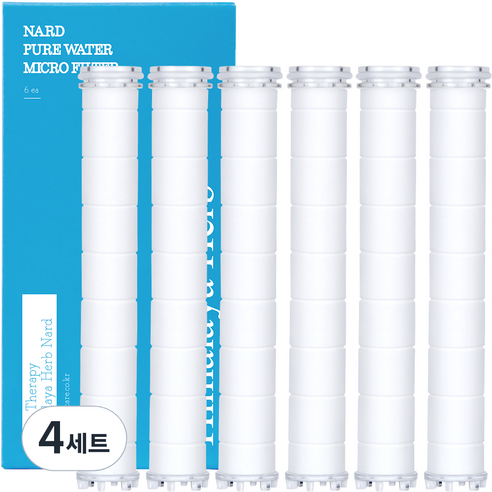 나드 퓨어워터 마이크로필터 6개, 4세트, 부케가르니